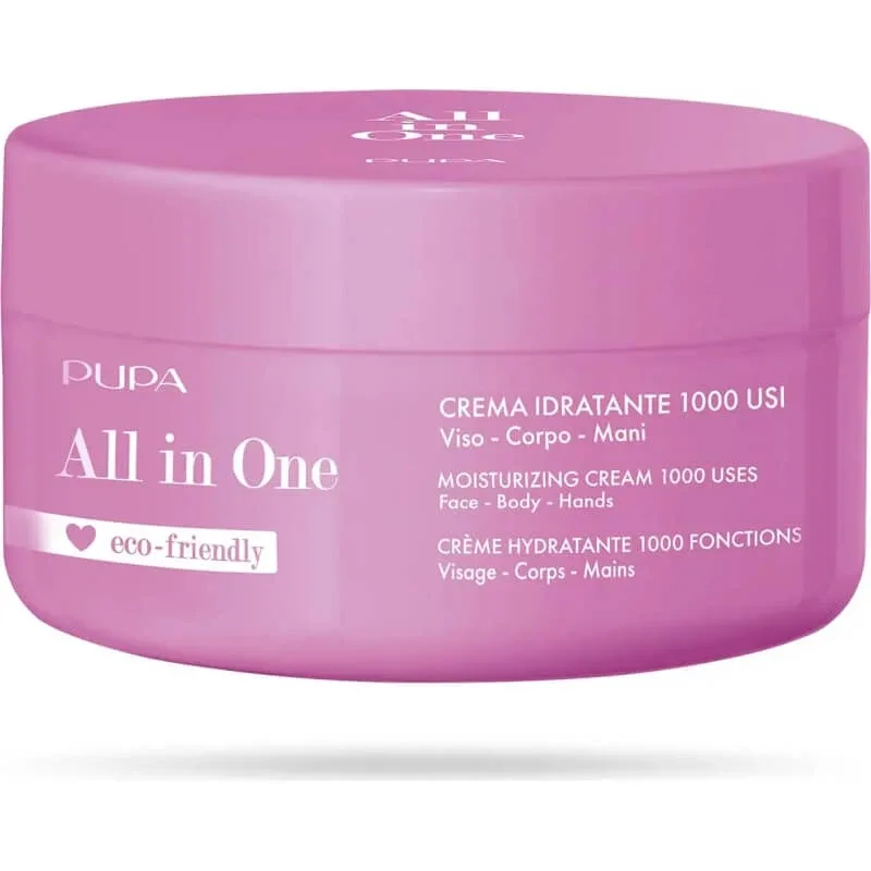 Pupa All in One – cremă hidratantă cu 1000 de utilizări pentru față, corp și mâini, 350 ml — preț și oferte