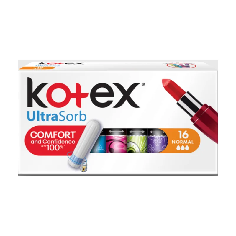 Tampoane Normal UltraSorb, 16 bucati, Kotex — preț și oferte