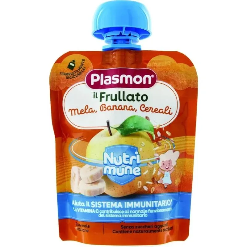 Plasmon, smoothie-ul – gustare pe bază de mere, banane și cereale, 85 g — preț și oferte