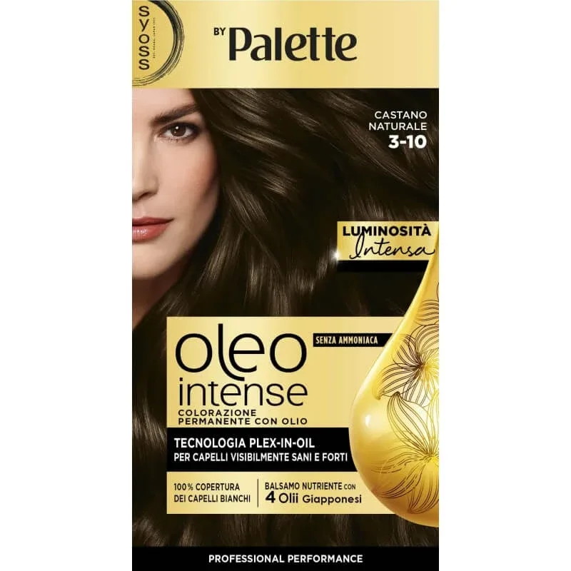 Paleta Syoss Oleo Intense – vopsire permanentă nr. 3-10, castaniu natural — preț și oferte