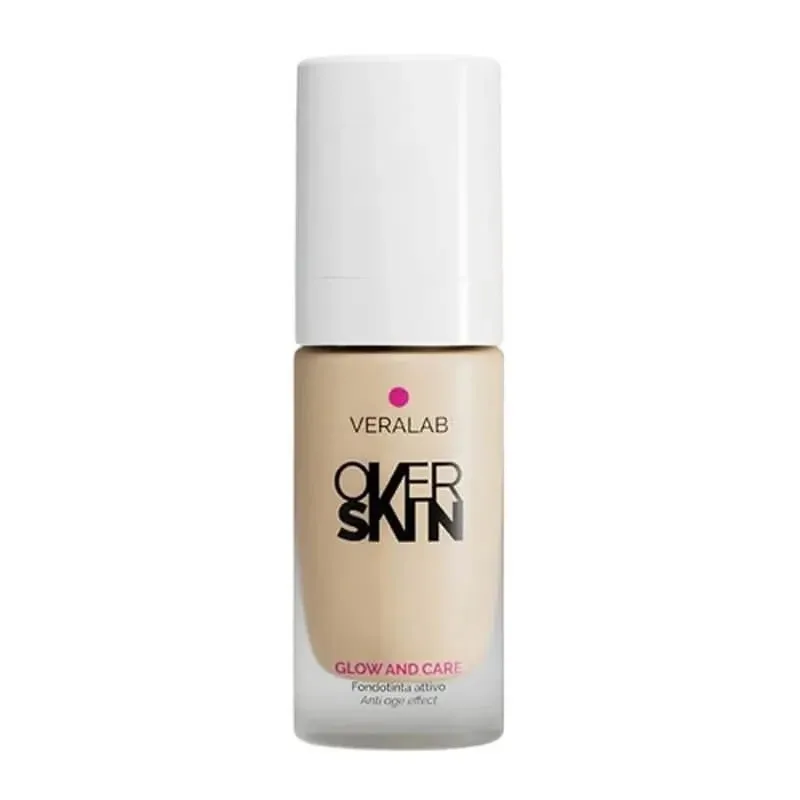 Veralab Overskin glow and care – fond de ten activ, luminos și hidratant nr. 02 shell — preț și oferte
