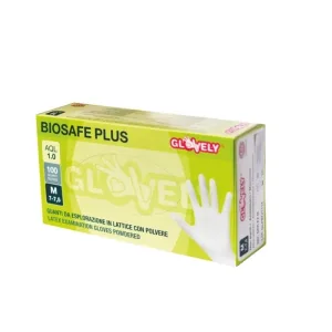 Glovely Mănuși de explorare din latex, mărimea M – 100 de mănuși de unică folosință