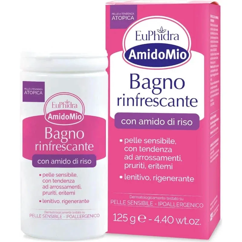 Euphidra, baie răcoritoare sub formă de pudră pentru nou-născuți, cu amidon, 125 g — preț și oferte