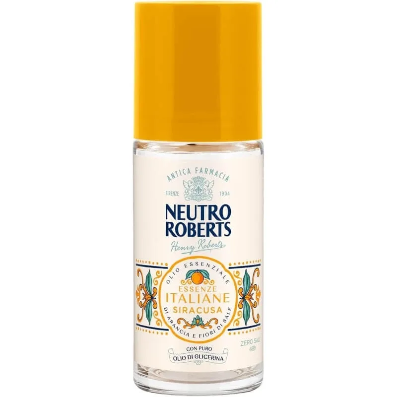 Neutro Roberts Essenze italiane Siracusa – deodorant roll-on fără săruri de aluminiu și cu efect anti-pete, 50 ml — preț și oferte