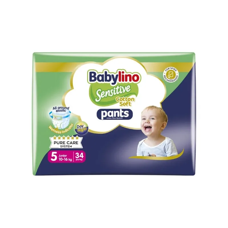 Babylino Pants sensitive - 34 de chiloți mărimea 5 junior (10-16 kg) — preț și oferte