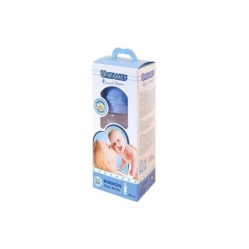 Biberon Unifamily cu tetină din cauciuc, 300 ml — preț și oferte