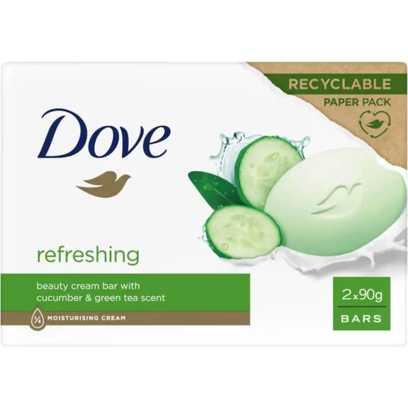 Dove Beauty Cream Bar Refreshing – 2 săpunuri de câte 90 g — preț și oferte