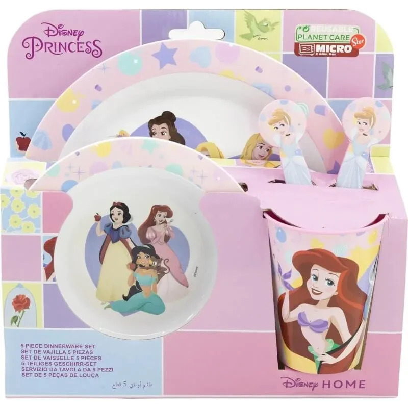 Set de veselă Stor, 5 piese, cu motive cu prințese — preț și oferte