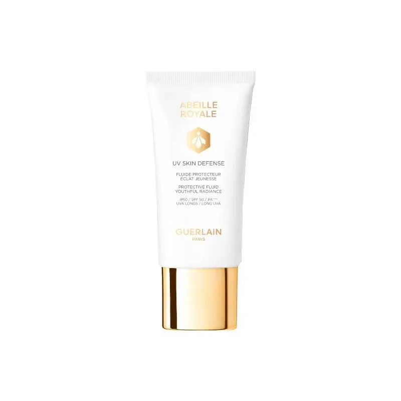 Guerlain cremă solară pentru față SPF 50, fluid protector care conferă strălucire și tinerețe, Abeille Royale UV Skin Defense, protecție ridicată 50 m — preț și oferte