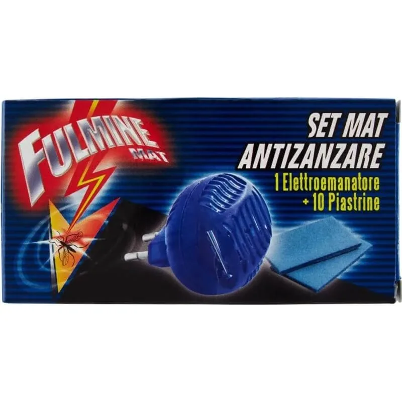 Set Fulmine anti-țânțari – emițător electric de plăcuțe + 10 plăcuțe — preț și oferte
