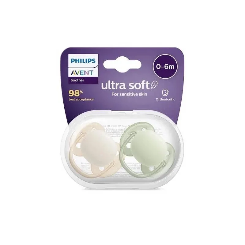 Succhietti Avent ultra soft – tetină din silicon, 0-6 luni, culori asortate — preț și oferte
