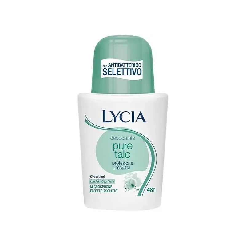 Lycia Pure talc de protecție uscată – deodorant roll-on 50 ml — preț și oferte
