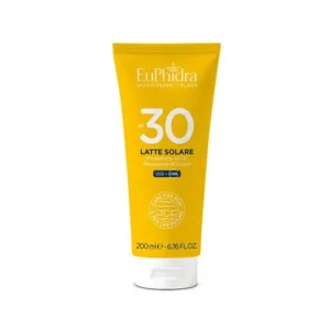 Euphidra cremă solară SPF 30, lapte pentru față și corp, protecție ridicată, 200 ml