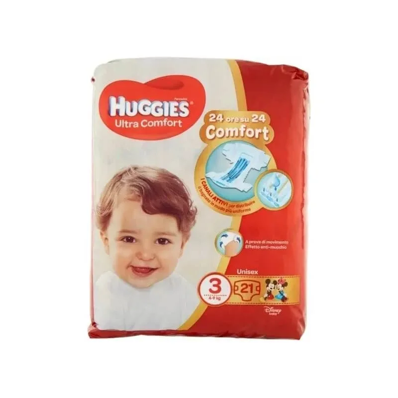 Huggies Ultra Comfort unisex – 21 de scutece mărimea 3, de la 4 la 9 kg — preț și oferte