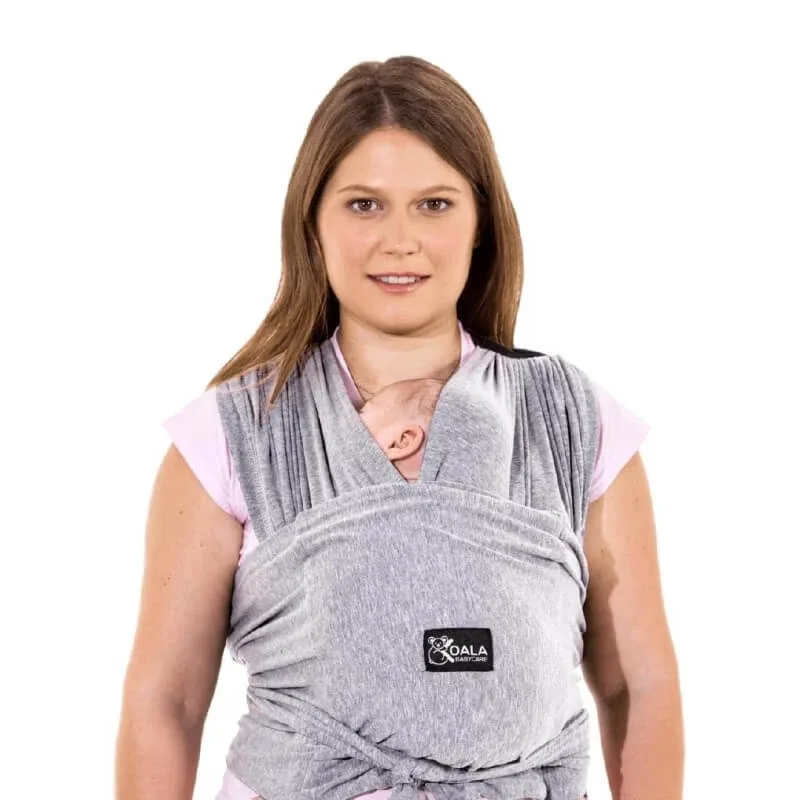 Koala babycare Cuddle band – bandă de purtat bebeluși pre-nodată și reglabilă, de culoare gri deschis — preț și oferte