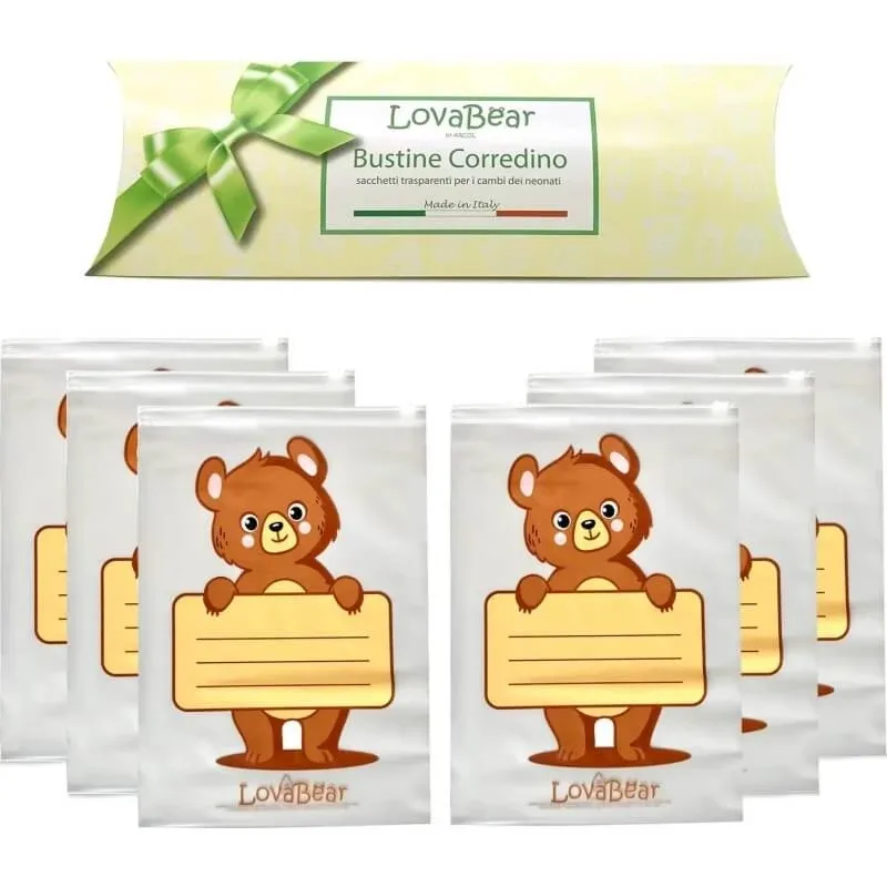 Lovabear Lovabear - 6 pliculețe cu seturi de haine pentru bebeluși cu ursuleți colorați (ambalaj deteriorat) — preț și oferte
