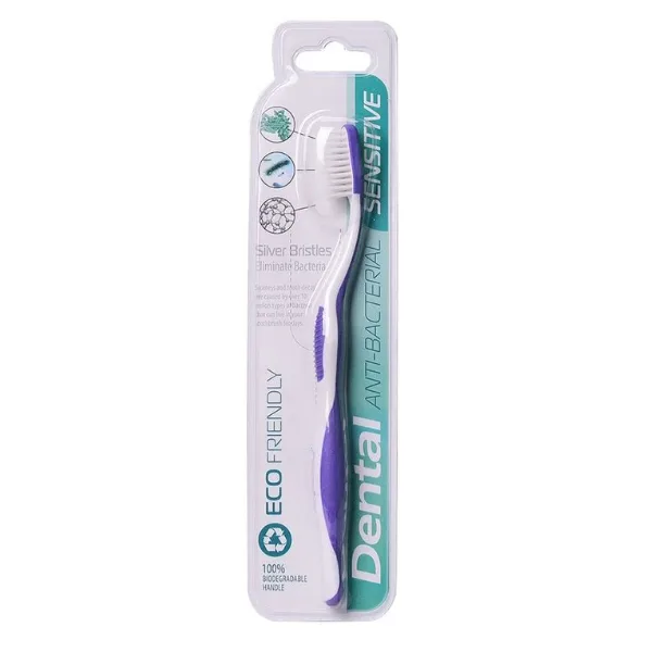 Periuta de dinti Dental Eco Friendly Antibacteriana Sensitive - mov, Rubella RUBELLA INFINITY — preț și oferte