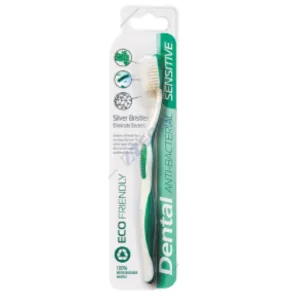 Periuta de dinti Dental Eco Friendly Antibacteriana Sensitive - verde, Rubella