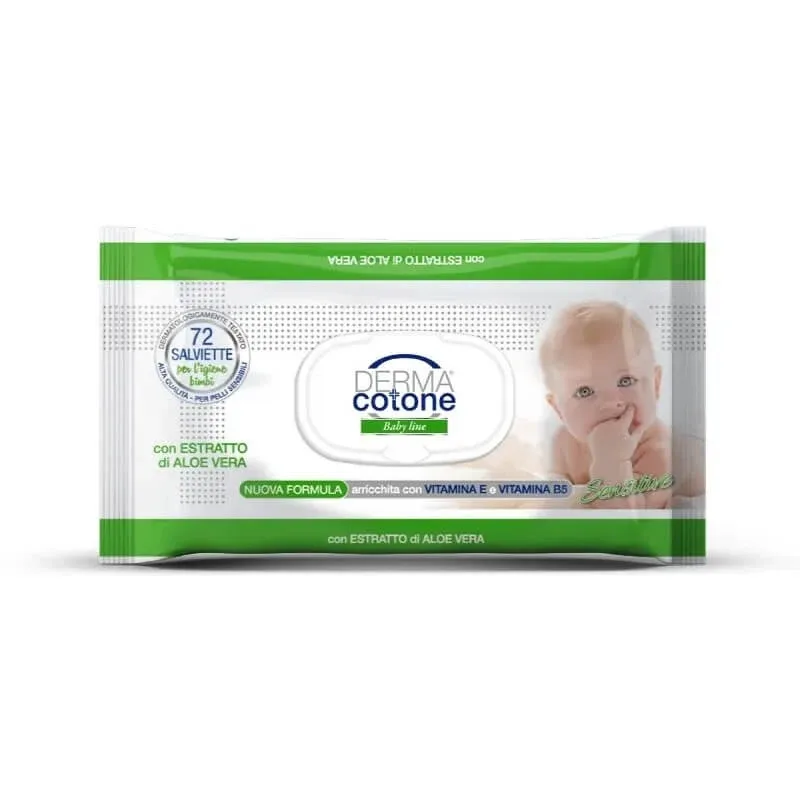 Dermacotone baby line – 72 de șervețele cu extract de aloe vera — preț și oferte