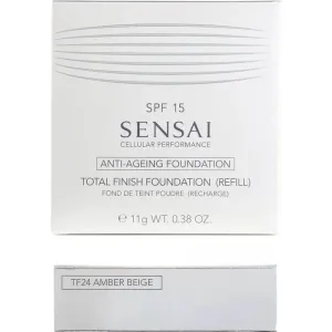 Kanebo Sensai Total Finish Foundation SPF 15 – fond de ten pudră – rezerve nr. TF 24 Amber Beige