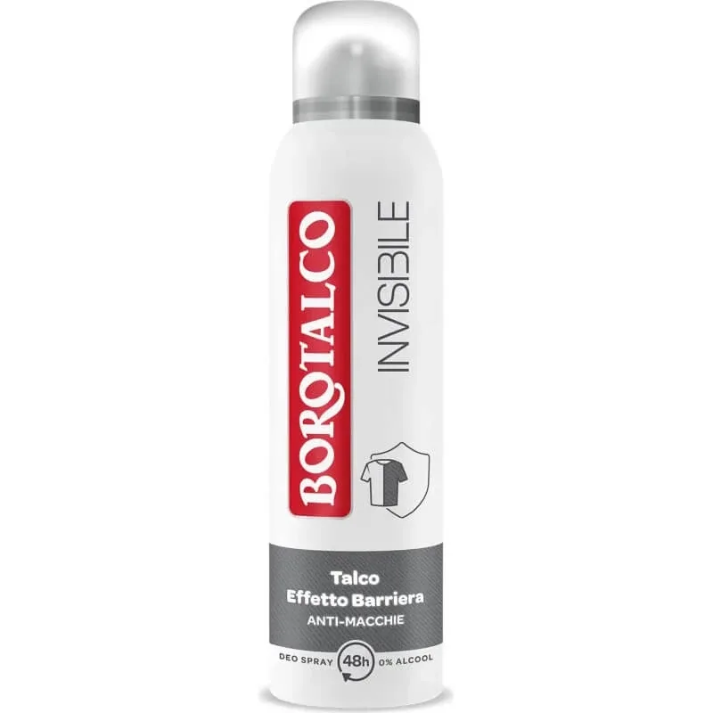 Borotalco invizibil – deodorant cu talc cu efect de barieră 48h, spray de 150 ml — preț și oferte