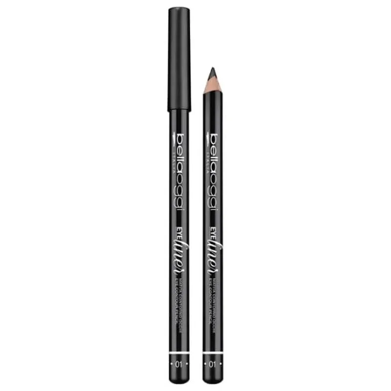 Bellaoggi Eye liner – creion pentru conturul ochilor nr. 01 negru — preț și oferte
