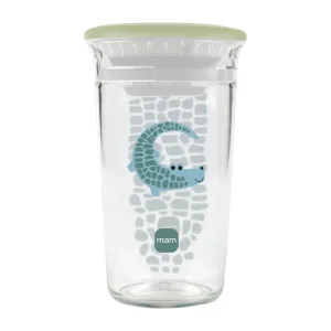 Mam Easy to drink cup 360° – cană anti-picurare cu margine moale, 8 luni+, albastru deschis, 260 ml