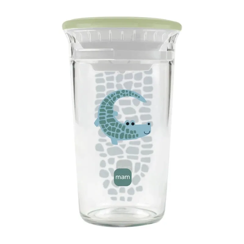 Mam Easy to drink cup 360° – cană anti-picurare cu margine moale, 8 luni+, albastru deschis, 260 ml — preț și oferte