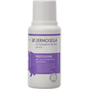 Dermogella Gel de igienă intimă cu acid lactic, extract de crin alb și proteine de ovăz, flacon de 200 ml