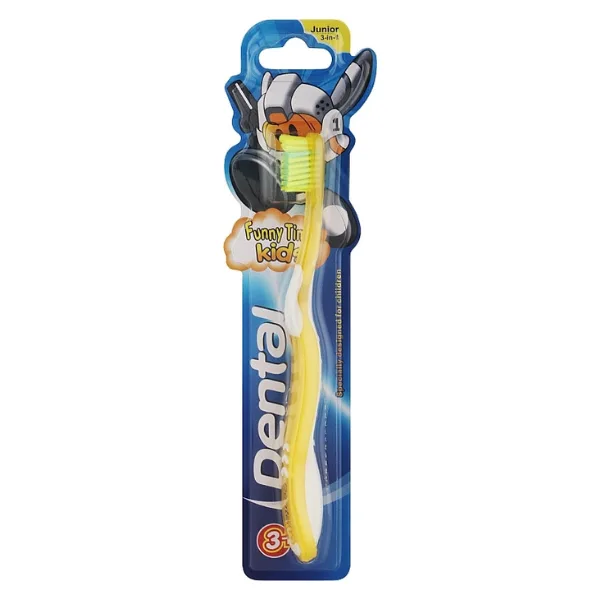 Periuta de dinti pentru copii +3 ani Dental Funny Time - galben, Rubella RUBELLA INFINITY — preț și oferte