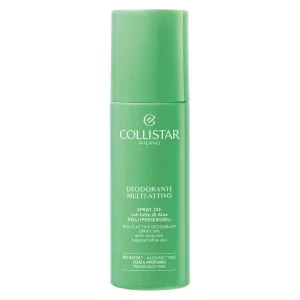 Collistar deodorant multi-activ – spray cu efect de 24 de ore cu lapte de aloe pentru pielea hipersensibilă, 100 ml