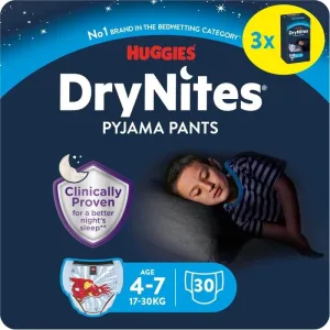 Scutece Huggies pentru copii  Drynites Boy  17-30 kg, pachet de 10 scutece
