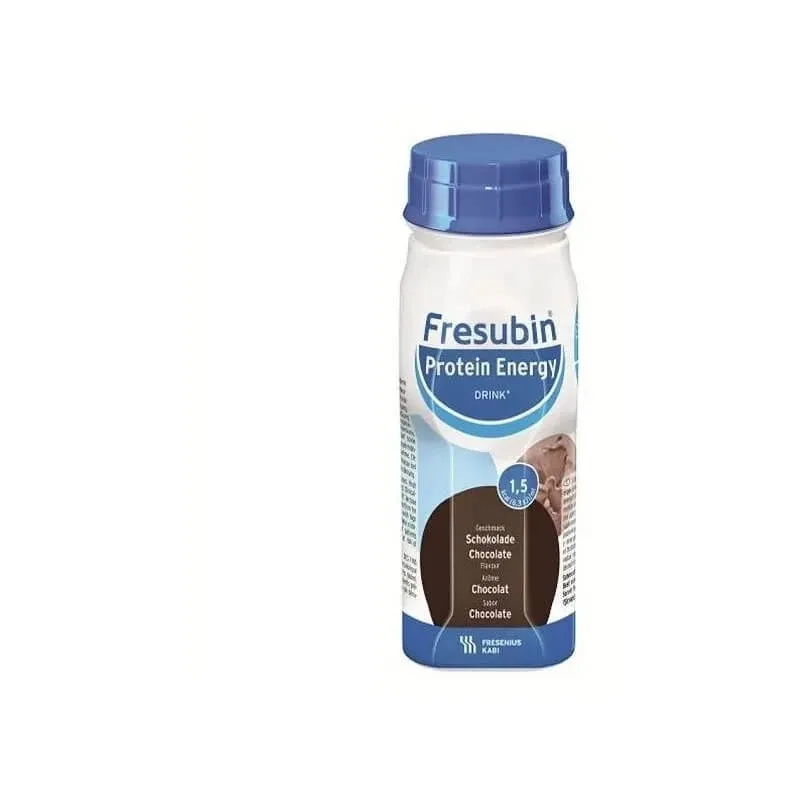 Fresenius Kabi Frebusin băutură energizantă cu proteine, cu aromă de ciocolată – aliment destinat unor scopuri medicale speciale, 4 x 200 ml Fresenius Kabi Germania — preț și oferte