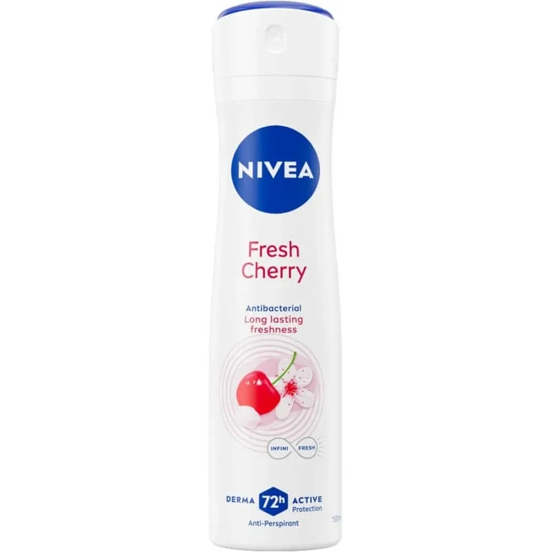 Nivea Fresh Cherry – deodorant cu protecție împotriva mirosurilor neplăcute timp de 72 de ore, 150 ml — preț și oferte