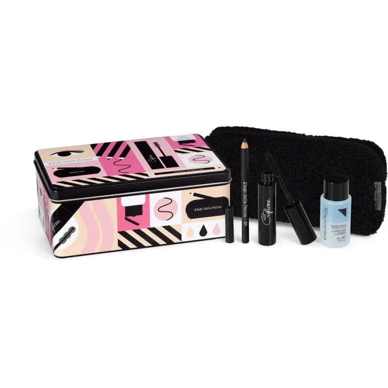Diego dalla Palma – set cu rimel Ciglione + creion de ochi negru nr. 01 + demachiant bifazic 30 ml — preț și oferte
