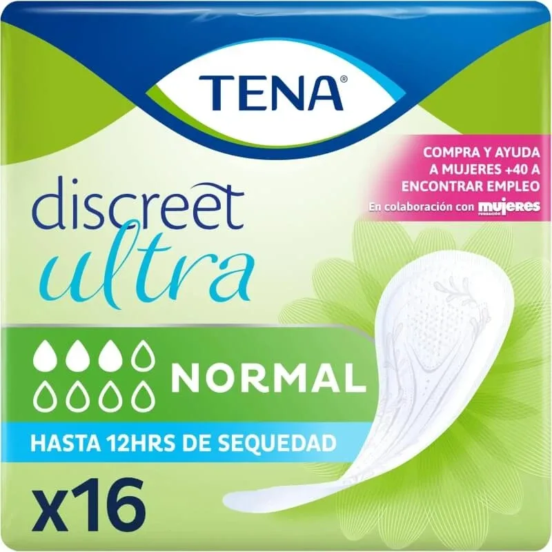 Tena Discreet Ultra – 16 tampoane de absorbție normală pentru incontinență urinară — preț și oferte