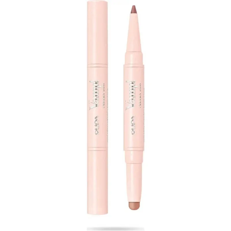 Pupa vamp! creamy duo – creion de contur pentru buze și ruj strălucitor nr. 005 deep nude — preț și oferte