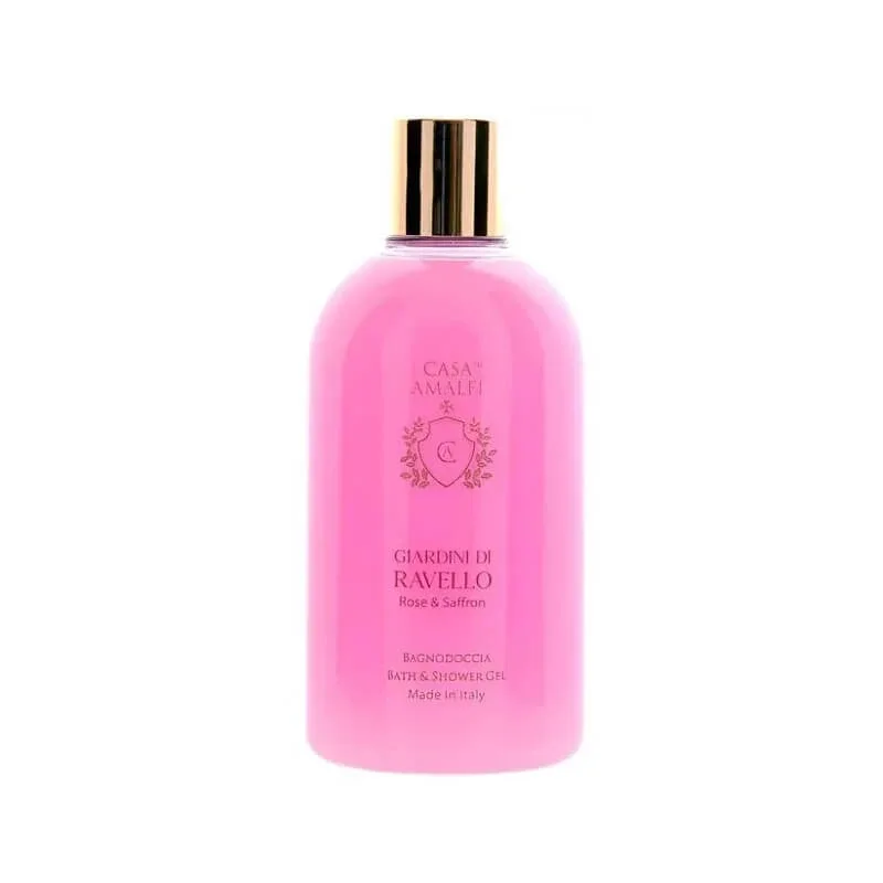 Casa Amalfi Giardini di Ravello – gel de duș cu trandafiri și șofran, 500 ml — preț și oferte