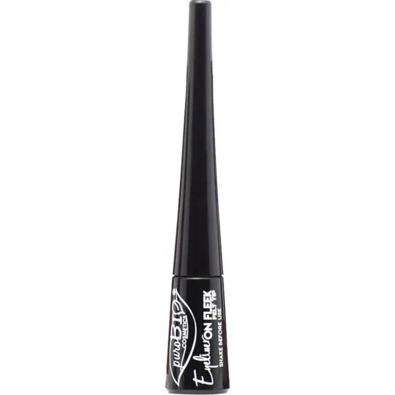 Purobio on fleek – creion de ochi cu vârf din pâslă – nr. 01 negru — preț și oferte