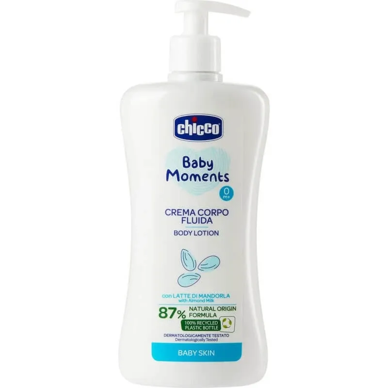Chicco Baby Moments – cremă fluidă pentru corp 500 ml — preț și oferte