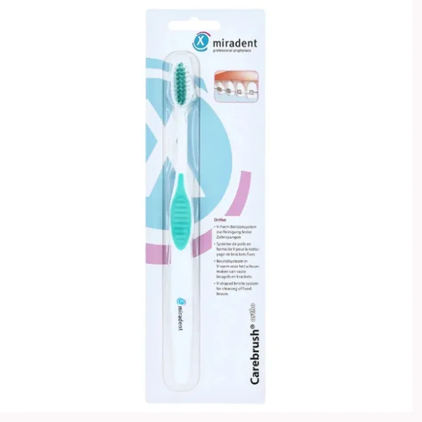Periuta pentru dinti cu aparate dentare fixe CAREBRUSH ORTHO, Miradent | 1 buc — preț și oferte