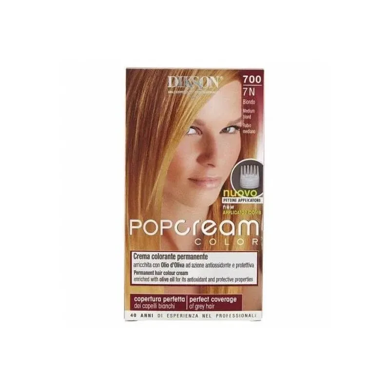 Dikson Pop cream color – cremă de vopsit permanentă nr. 700 blond — preț și oferte