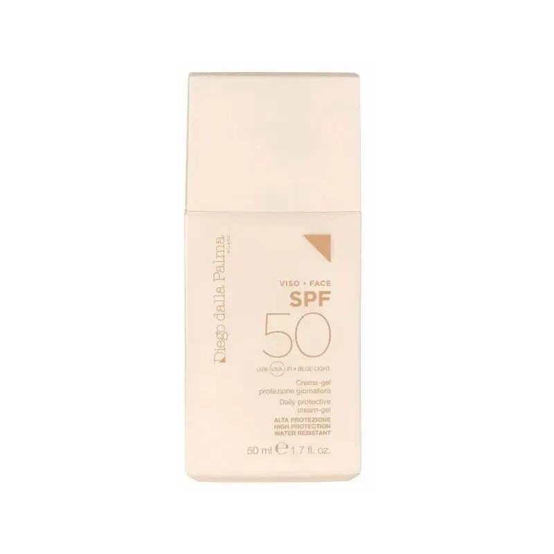 Diego dalla Palma Cremă-gel de față cu protecție solară SPF 50 pentru uz zilnic, fără coloranți, protecție ridicată, 50 ml — preț și oferte