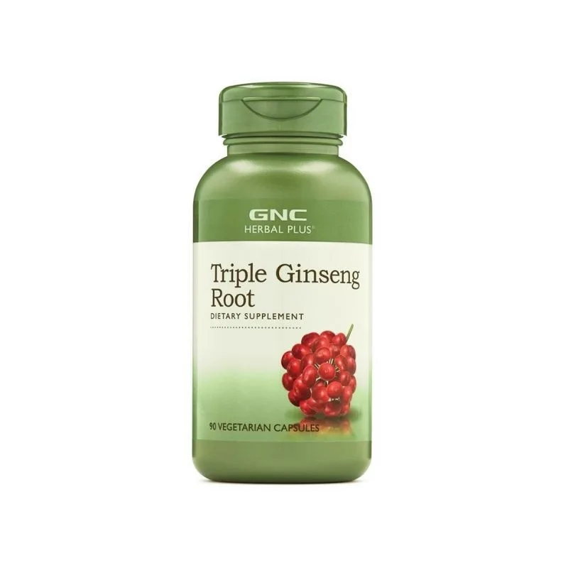 Ginseng Triple Ginseng Root, 90 capsule, GNC GENERAL NUTRITION CORPORATION — preț și oferte