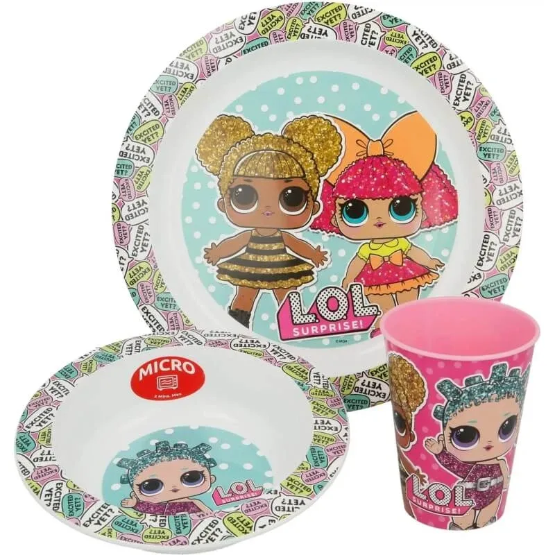 Set de mâncare Lol Surprise – 3 piese — preț și oferte