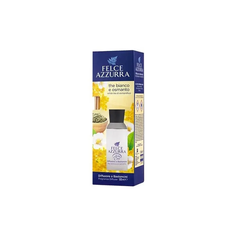 Felce Azzurra The Bianco și Osmanto – difuzor cu bețișoare, 120 ml — preț și oferte