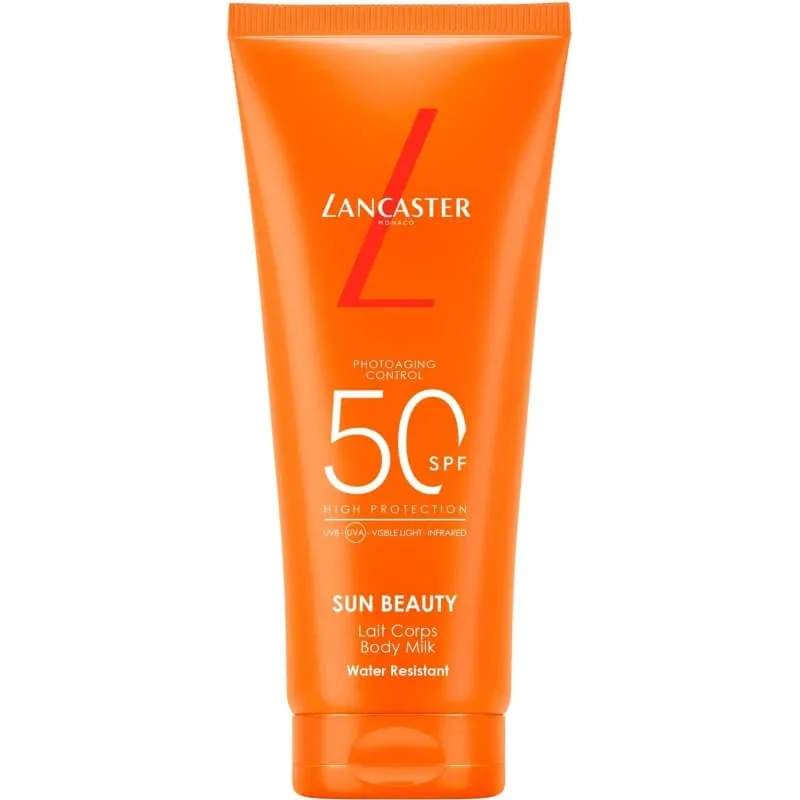 Lancaster Cremă solară SPF 50, lapte de corp Sun Beauty Body Milk, protecție ridicată, 100 ml — preț și oferte