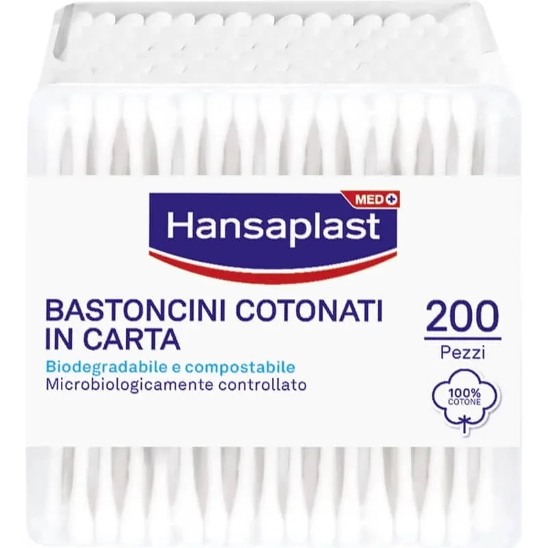 Hansaplast 200 de bețișoare de bumbac biodegradabile — preț și oferte