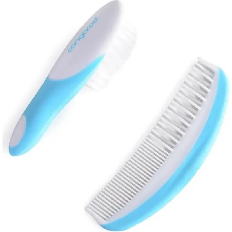 Set Cangaroo perie + pieptene 0+ luni - roz — preț și oferte