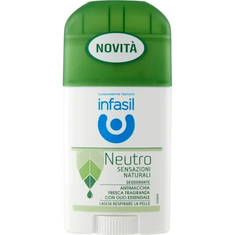 Infasil Neutro senzații naturale – deodorant stick anti-pete 40 ml — preț și oferte